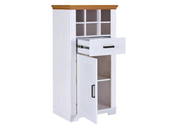 Kommode Maluno weiß lackiert B/H/L: ca. 48x136x68 cm – Bild 5