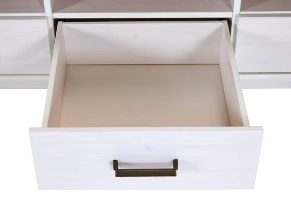 TV-Lowboard Maluno weiß lackiert B/H/L: ca. 48,3x53,2x166,4 cm TV-Lowboard Maluno weiß lackiert B/H/L: ca. 48,3x53,2x166,4 cm – Bild 2