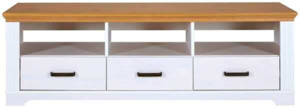 TV-Lowboard Maluno weiß lackiert B/H/L: ca. 48,3x53,2x166,4 cm TV-Lowboard Maluno weiß lackiert B/H/L: ca. 48,3x53,2x166,4 cm – Bild 3