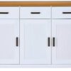 Kommode Maluno weiß lackiert B/H/L: ca. 48,3x103,8x166,4 cm – Bild 4