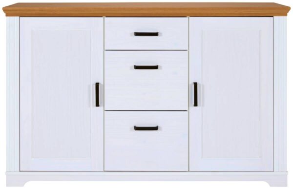 Kommode Maluno weiß lackiert B/H/L: ca. 48,3x104x166,4 cm – Bild 2
