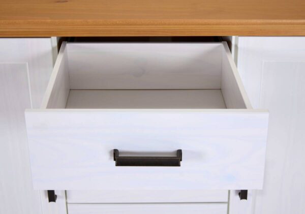Kommode Maluno weiß lackiert B/H/L: ca. 48,3x104x166,4 cm – Bild 5