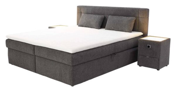 Boxbett dunkelgrau Liegefläche B/L: ca. 200x180 cm Boxbett dunkelgrau Liegefläche B/L: ca. 200x180 cm – Bild 2