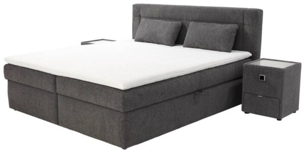 Boxbett dunkelgrau Liegefläche B/L: ca. 200x180 cm Boxbett dunkelgrau Liegefläche B/L: ca. 200x180 cm – Bild 3