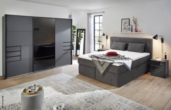 Boxbett dunkelgrau Liegefläche B/L: ca. 200x180 cm Boxbett dunkelgrau Liegefläche B/L: ca. 200x180 cm – Bild 5