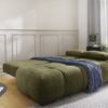 Schlafsofa grün Kunststoff B/H/T: ca. 213x86x101 cm – Bild 4