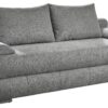Schlafsofa Biel silber Microfaser B/H/T: ca. 199x97x95 cm – Bild 2