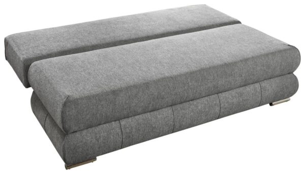 Schlafsofa Biel silber Microfaser B/H/T: ca. 199x97x95 cm – Bild 3