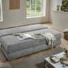 Schlafsofa Biel silber Microfaser B/H/T: ca. 199x97x95 cm – Bild 4