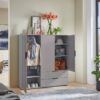 Kombikommode Easy Plus Black Sahara grau B/H/T: ca. 130x140x40 cm – Bild 2