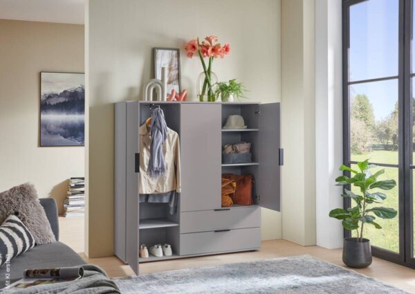 Kombikommode Easy Plus Black Sahara grau B/H/T: ca. 130x140x40 cm – Bild 2