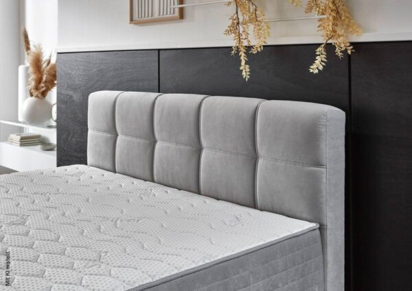 Boxbett Lugano silber Liegefläche B/L: ca. 180x200 cm – Bild 4