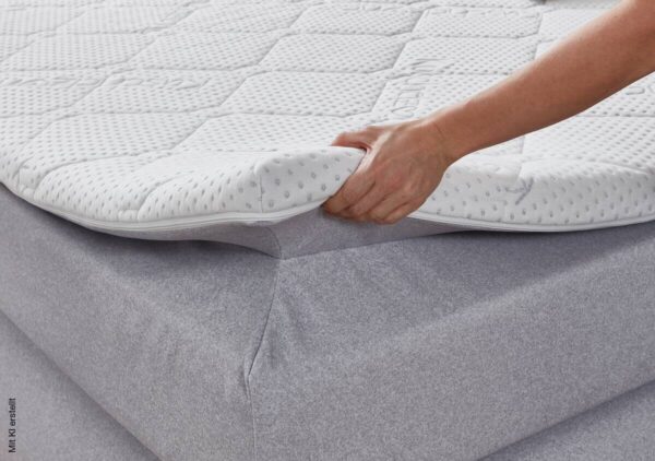 Boxspringbett Graz silber Liegefläche B/L: ca. 180x200 cm – Bild 3