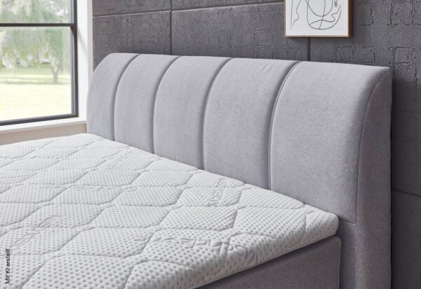 Boxspringbett Graz silber Liegefläche B/L: ca. 180x200 cm – Bild 4