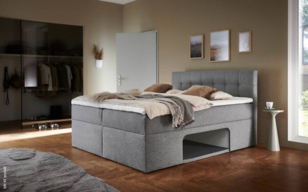 Boxbett Petty II hellgrau Liegefläche B/L: ca. 180x200 cm – Bild 4