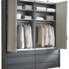 Falttürenschrank Oxford Sahara grau B/H/T: ca. 200x236x58 cm – Bild 4