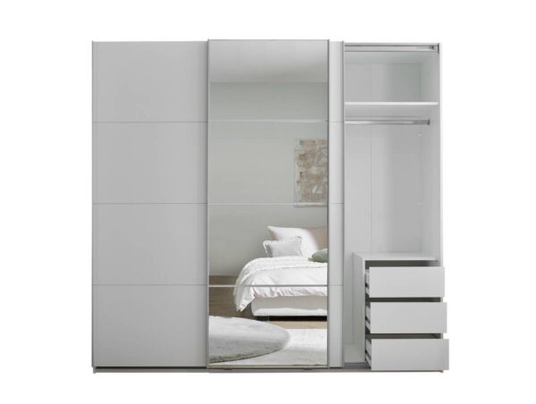 Schwebetürenschrank Carano weiß B/H/T: ca. 215x204x60 cm Schwebetürenschrank Carano weiß B/H/T: ca. 215x204x60 cm – Bild 5