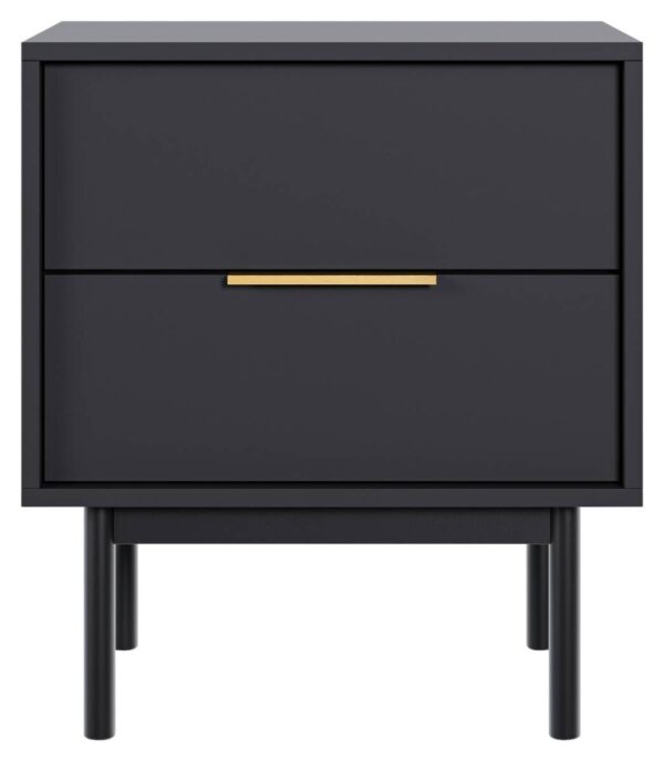 Nachtkonsole VIVA schwarz B/H/T: ca. 54x63x39 cm – Bild 2