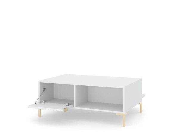 Couchtisch FLINN weiß B/H/T: ca. 100x39,6x66 cm Couchtisch FLINN weiß B/H/T: ca. 100x39,6x66 cm – Bild 5