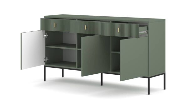 Kommode MAGGIORE grün dunkel B/H/T: ca. 154,2x82,5x39 cm – Bild 5