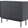 Kommode VIVA schwarz B/H/T: ca. 104x82x39 cm – Bild 2