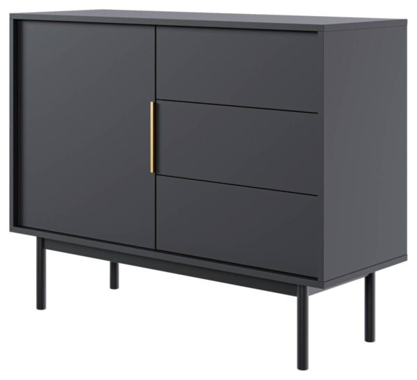 Kommode VIVA schwarz B/H/T: ca. 104x82x39 cm – Bild 2