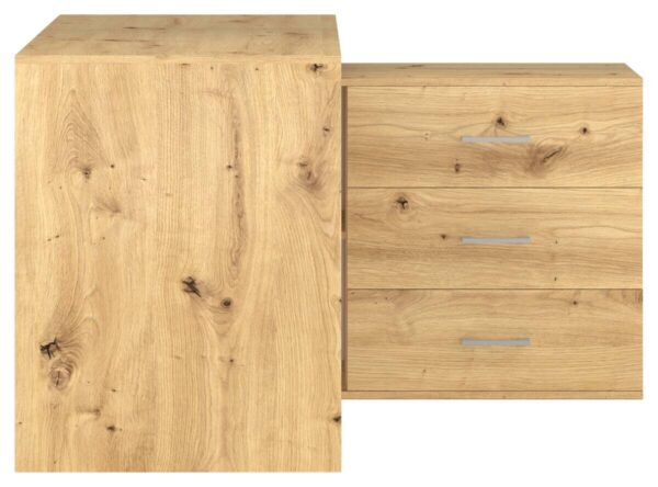 Schreibtisch KURT Eiche Artisan Nachbildung B/H/T: ca. 120x75,4x122 cm Schreibtisch KURT Eiche Artisan Nachbildung B/H/T: ca. 120x75,4x122 cm – Bild 2