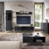 TV-Lowboard FLINN schwarz B/H/T: ca. 140x50x40 cm TV-Lowboard FLINN schwarz B/H/T: ca. 140x50x40 cm – Bild 4