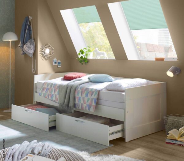 Funktionsbett weiß Liegefläche B/L: ca. 90x200 cm – Bild 5