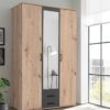 Kleiderschrank Eiche Artisan Nachbildung B/H/T: ca. 120x197x54 cm – Bild 2