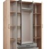 Kleiderschrank Eiche Artisan Nachbildung B/H/T: ca. 159x197x54 cm – Bild 2