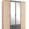 Kleiderschrank Eiche Artisan Nachbildung B/H/T: ca. 159x197x54 cm – Bild 3