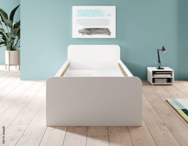Jugendbett weiß Liegefläche B/L: ca. 90x200 cm – Bild 5