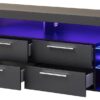 TV-Lowboard Goal Carbon schwarz Carbon Optik B/H/T: ca. 179x66x44 cm – Bild 2