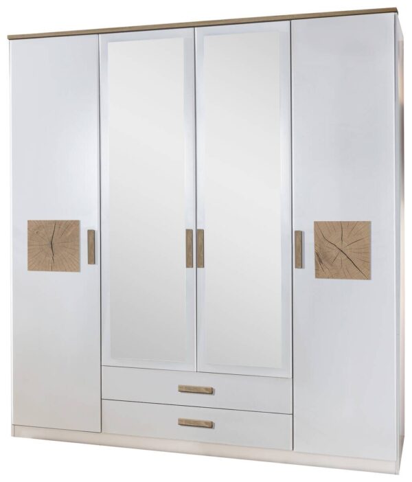 Kleiderschrank Kärnten Alpinweiß B/H/T: ca. 179x199x58 cm Kleiderschrank Kärnten Alpinweiß B/H/T: ca. 179x199x58 cm – Bild 2