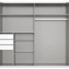 Schwebetürenschrank Saigon Sahara grau B/H/T: ca. 225x208x64 cm – Bild 4