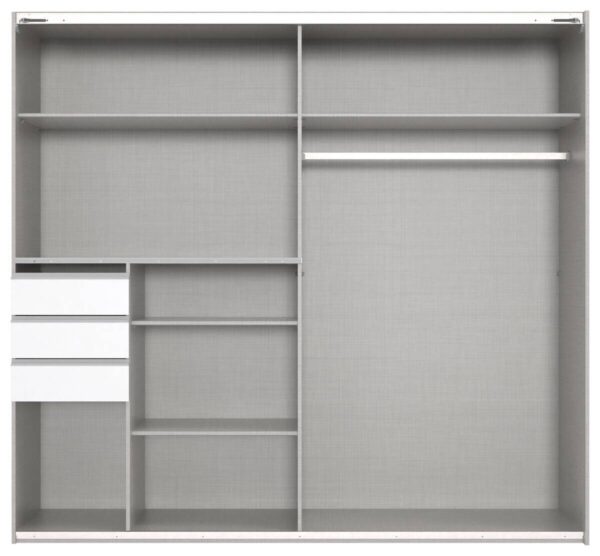 Schwebetürenschrank Saigon Sahara grau B/H/T: ca. 225x208x64 cm – Bild 4