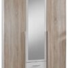 Kleiderschrank Skate weiß Eiche Sonoma Nachbildung B/H/T: ca. 135x197x58 cm Kleiderschrank Skate weiß Eiche Sonoma Nachbildung B/H/T: ca. 135x197x58 cm – Bild 2