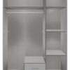 Kleiderschrank Skate weiß Eiche Sonoma Nachbildung B/H/T: ca. 135x197x58 cm Kleiderschrank Skate weiß Eiche Sonoma Nachbildung B/H/T: ca. 135x197x58 cm – Bild 4