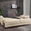 Schlafsofa beige Polyester B/H/T: ca. 217x86x94 cm Schlafsofa beige Polyester B/H/T: ca. 217x86x94 cm – Bild 2