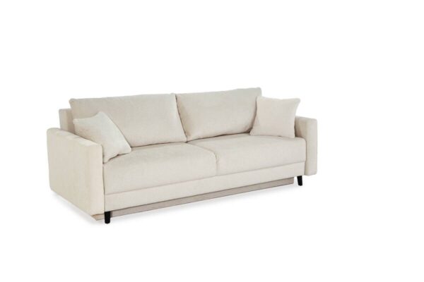 Schlafsofa beige Polyester B/H/T: ca. 217x86x94 cm Schlafsofa beige Polyester B/H/T: ca. 217x86x94 cm – Bild 3