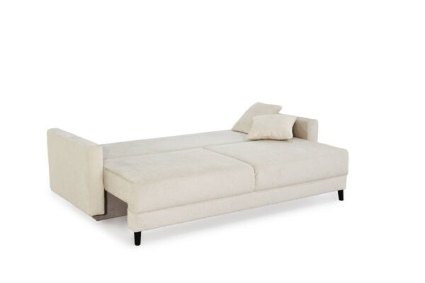 Schlafsofa beige Polyester B/H/T: ca. 217x86x94 cm Schlafsofa beige Polyester B/H/T: ca. 217x86x94 cm – Bild 4