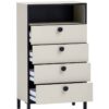 Highboard Edda beige hell B/H/T: ca. 60,2x103,4x33,05 cm – Bild 4