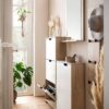 Schrank Emmik weiß matt Eiche Eiche weiß Nachbildung B/H/T: ca. 59,8x85,2x19,55 cm – Bild 2