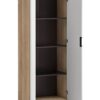 Aktenschrank Emmik weiß matt Eiche Eiche weiß Nachbildung B/H/T: ca. 65,1x163,6x41 cm – Bild 2