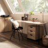 Aktenschrank Emmik weiß matt Eiche Eiche weiß Nachbildung B/H/T: ca. 100,1x83,6x41 cm – Bild 2