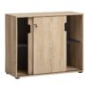 Aktenschrank Emmik weiß matt Eiche Eiche weiß Nachbildung B/H/T: ca. 100,1x83,6x41 cm – Bild 4