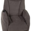 TV-Sessel Ronda graubraun Webstoff B/H/T: ca. 79x116x85 cm – Bild 5