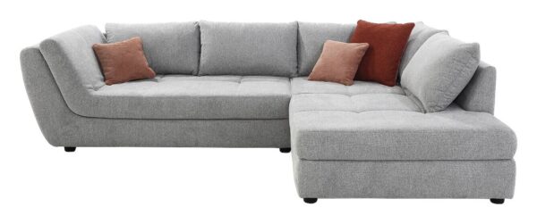Ecksofa grau Microfaser B/H/T: ca. 321x92x219 cm – Bild 2