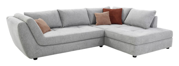 Ecksofa grau Microfaser B/H/T: ca. 321x92x219 cm – Bild 3